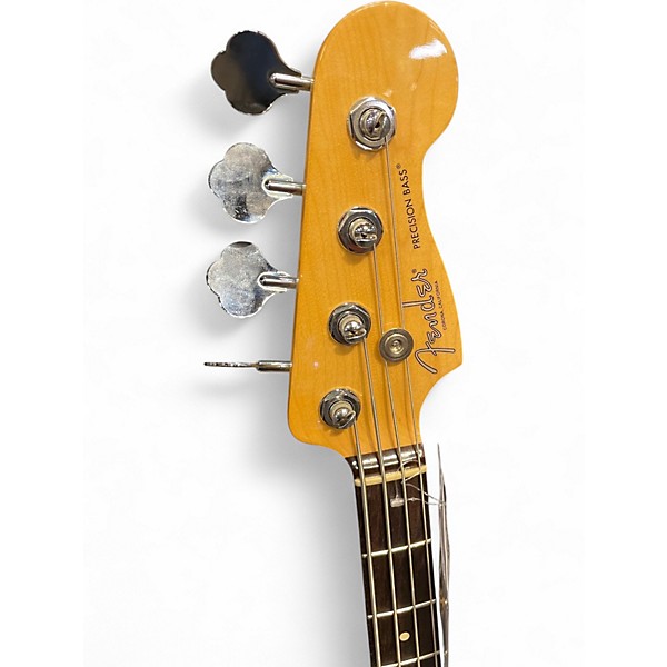 Used 2020 Fender American Professional Precision Bass Olympic White Electric Bass Guitar