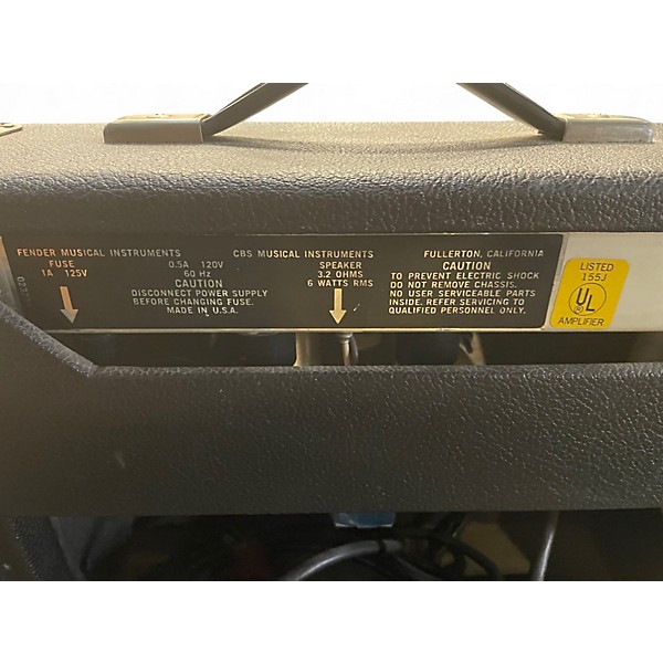 Vintage 1970s Fender Champ Tube Guitar Combo Amp