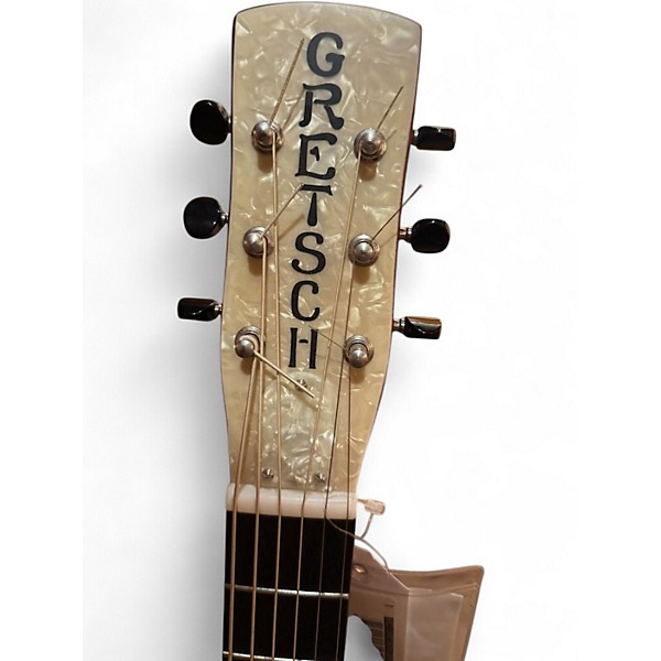 Used Gretsch Guitars G9201 Honeydipper Metal Round Neck Metallic Silver Resonator Guitar