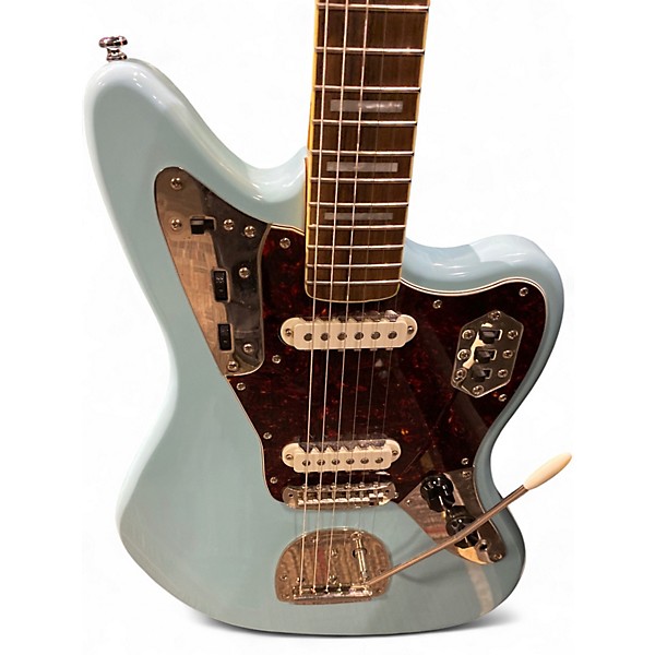 Used Squier Classic Vibe 1970s Jaguar Daphne Blue Solid Body Electric Guitar