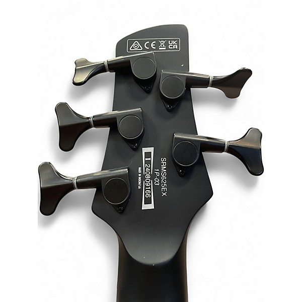 Used Ibanez Iron Label SRMS325EX Flat Black Electric Bass Guitar