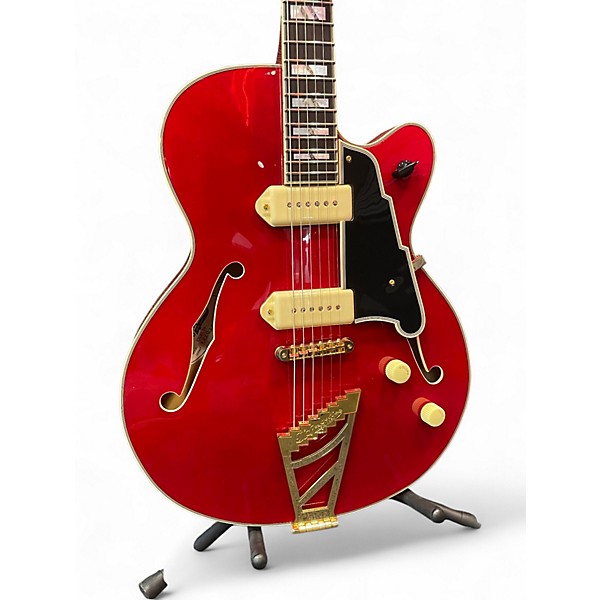 Used D'Angelico Excel 59 Trans Wine Hollow Body Electric Guitar