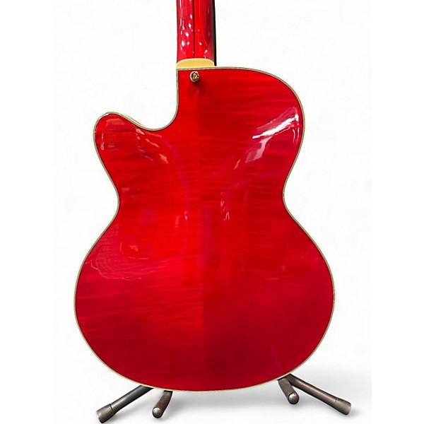 Used D'Angelico Excel 59 Trans Wine Hollow Body Electric Guitar