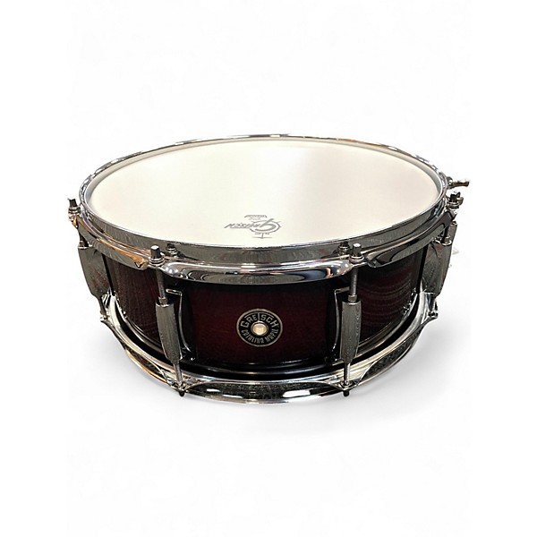Used Gretsch Drums 14X5.5 Catalina Maple Snare Dark Cherry Burst Drum