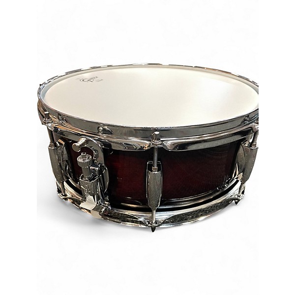 Used Gretsch Drums 14X5.5 Catalina Maple Snare Dark Cherry Burst Drum