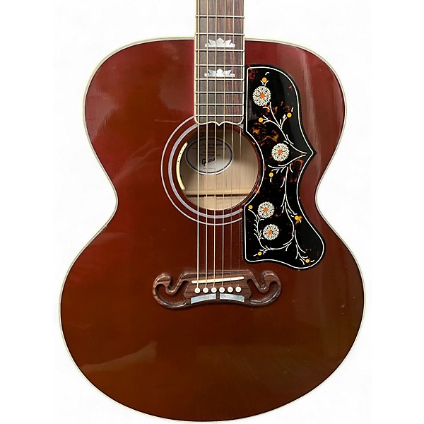 Used Gibson SJ-200 Standard Wine Red Acoustic Guitar