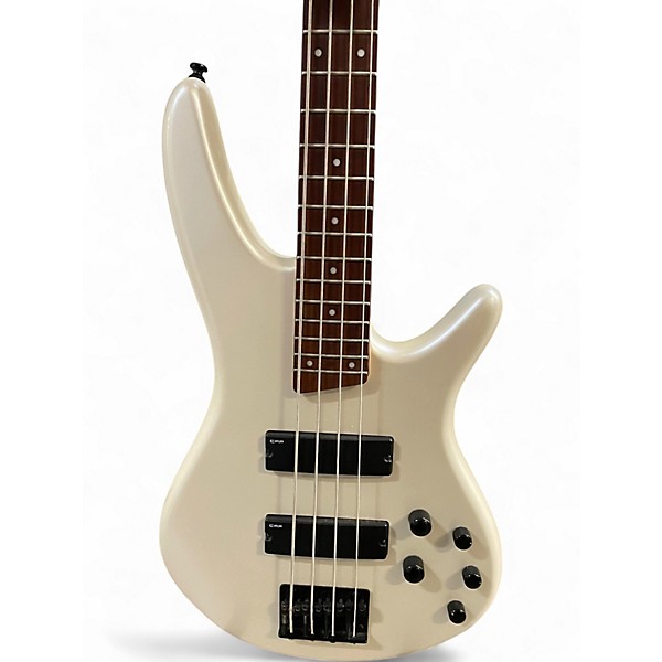 Used Ibanez SR250 Pearl White Electric Bass Guitar