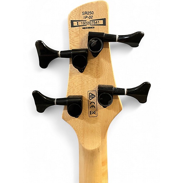 Used Ibanez SR250 Pearl White Electric Bass Guitar