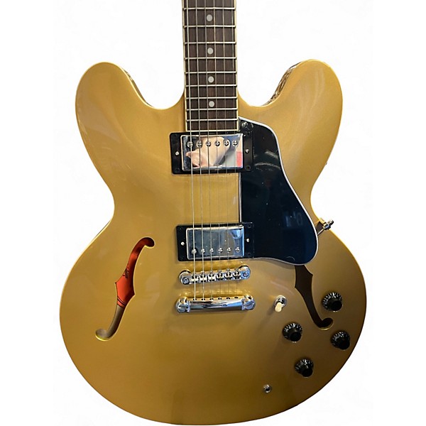 Used Epiphone ES355 Gold Top Hollow Body Electric Guitar