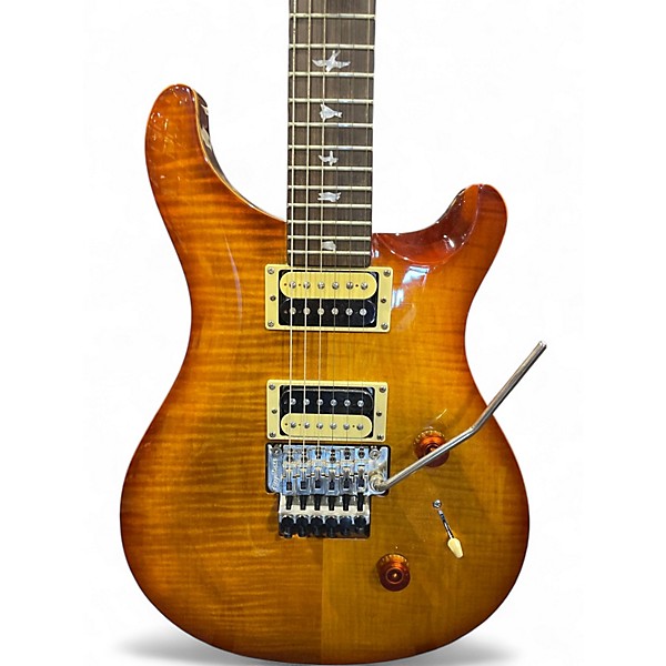 Used PRS SE CUSTOM FR Flamed Orange Solid Body Electric Guitar
