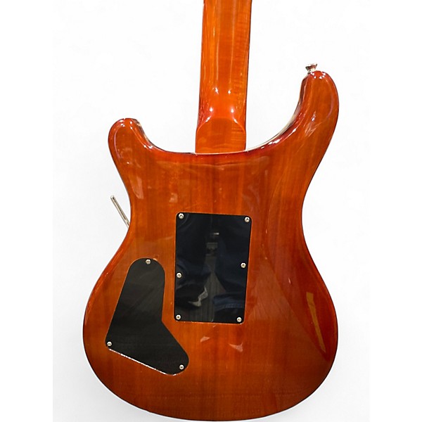 Used PRS SE CUSTOM FR Flamed Orange Solid Body Electric Guitar