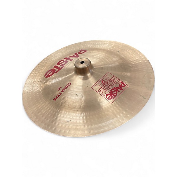 Used Paiste 18in 2002 CHINA TYPE Cymbal