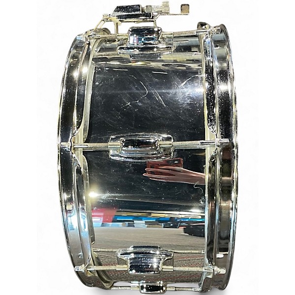 Used Ludwig 6X14 Steel steel snare Drum