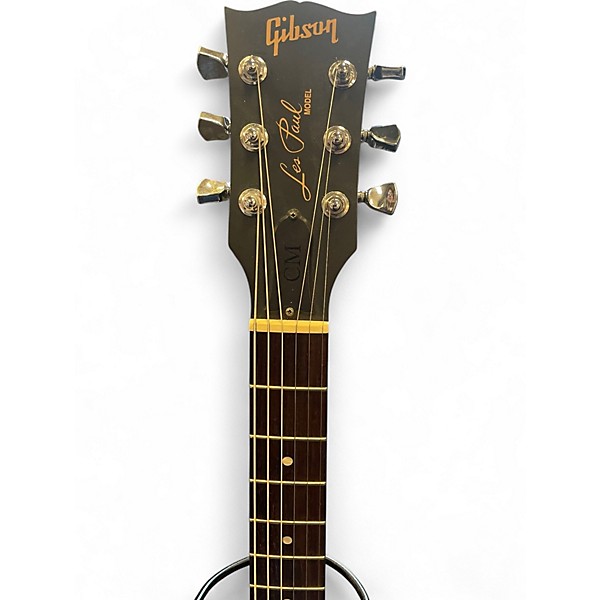 Used Gibson Les Paul CM 2015 Trans Black Solid Body Electric Guitar