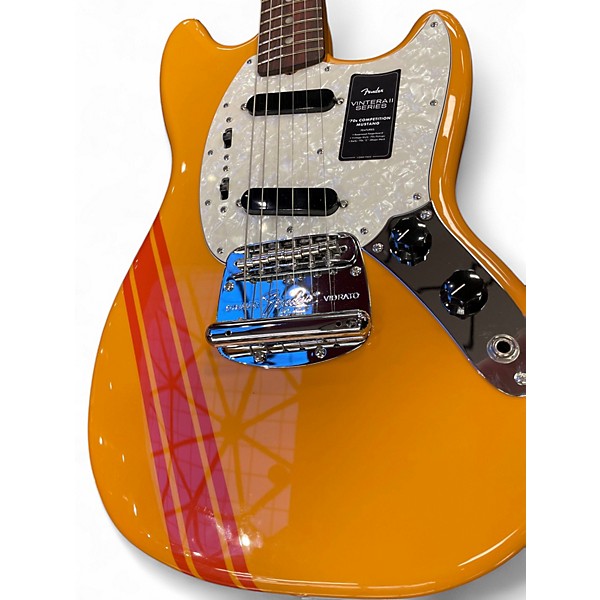 Used Fender VINTERA II 70'S MUSTANG COMPETITION ORANGE Solid Body Electric Guitar