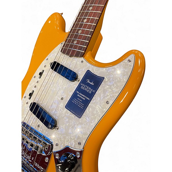 Used Fender VINTERA II 70'S MUSTANG COMPETITION ORANGE Solid Body Electric Guitar