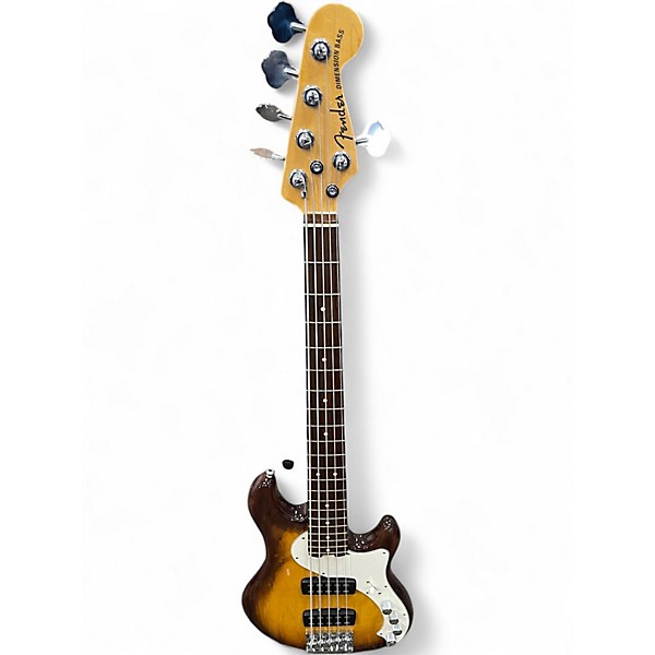 Used Fender American Dimension 5 String Bass VIOLIN BURST Electric Bass Guitar