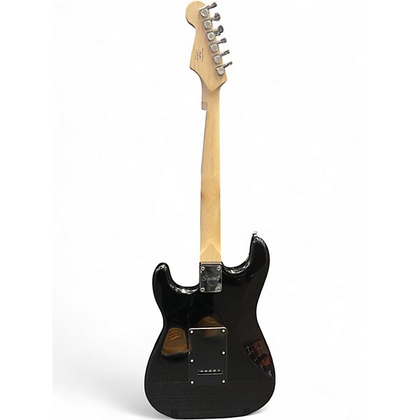 Used Squier Sonic Stratocaster HSS Black Solid Body Electric Guitar