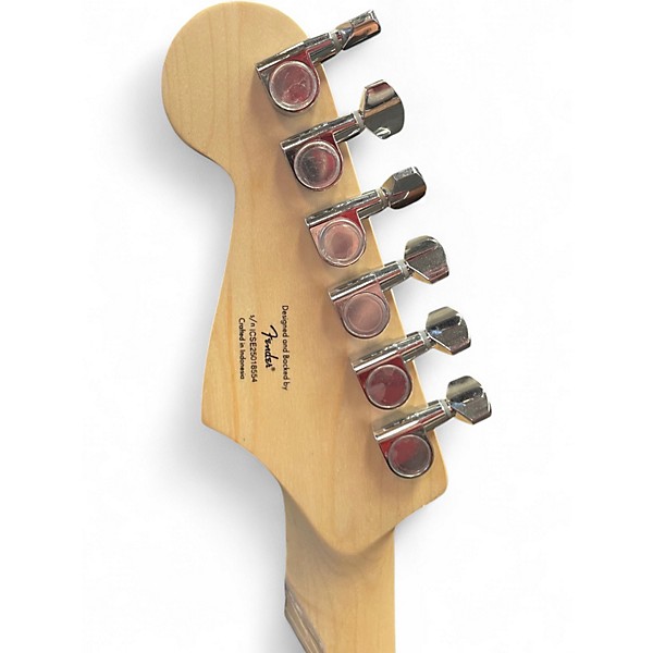 Used Squier Sonic Stratocaster HSS Black Solid Body Electric Guitar