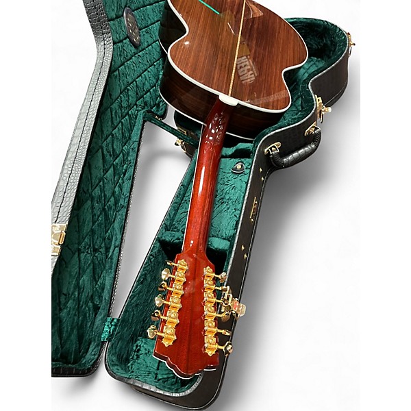 Used Guild F 512 2 Color Sunburst 12 String Acoustic Electric Guitar