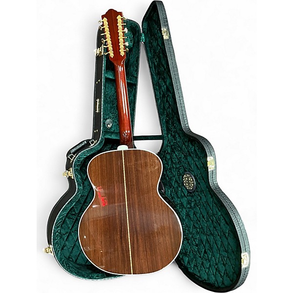 Used Guild F 512 2 Color Sunburst 12 String Acoustic Electric Guitar