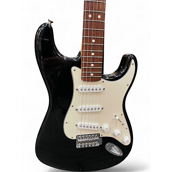 Used Fender Standard Stratocaster Black Solid Body Electric Guitar