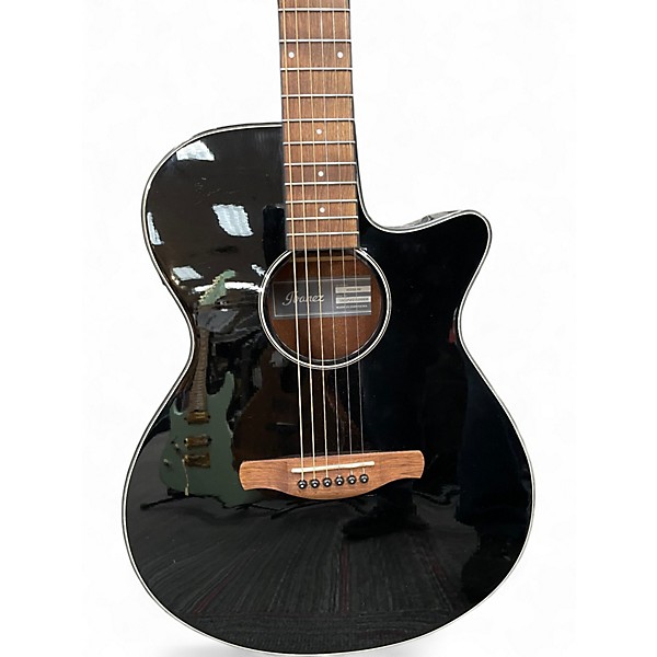 Used Ibanez aeg50 Black Acoustic Electric Guitar