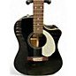 Used Fender Sonoran SCE Black Acoustic Electric Guitar
