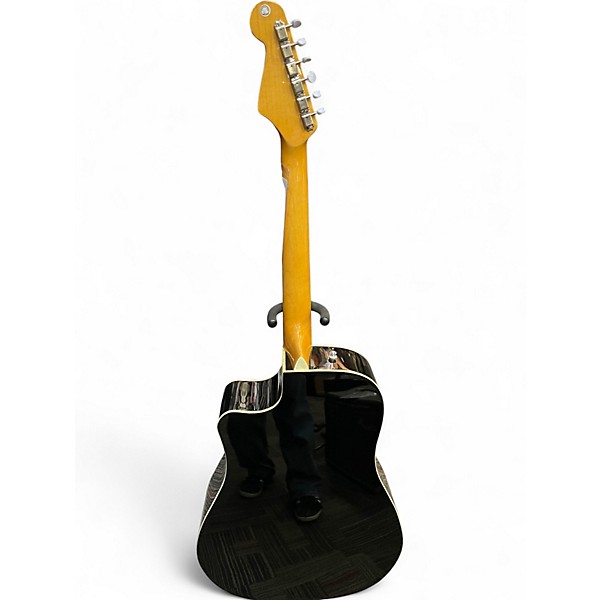 Used Fender Sonoran SCE Black Acoustic Electric Guitar