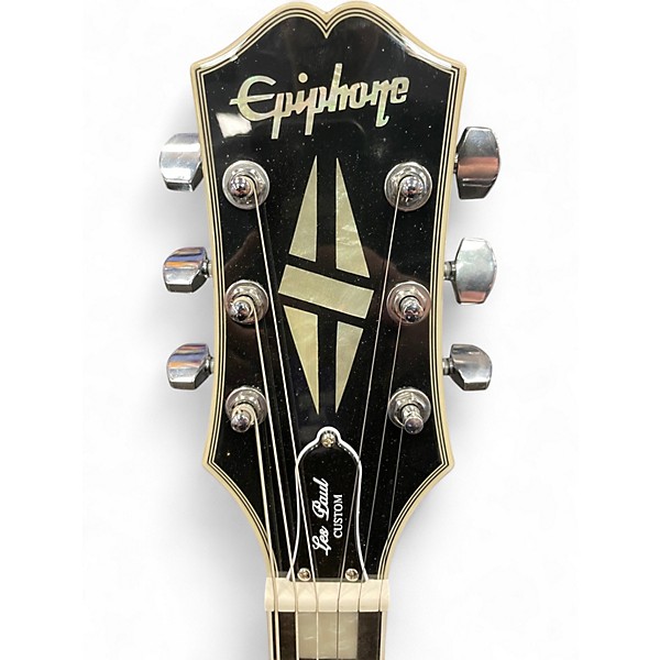 Used Epiphone Adam Jones Signature Art Series Les Paul Custom Silver Burst Solid Body Electric Guitar