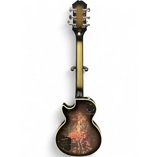 Used Epiphone Adam Jones Signature Art Series Les Paul Custom Silver Burst Solid Body Electric Guitar