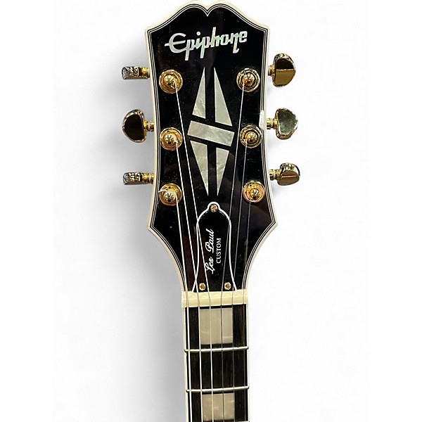 Used Epiphone Les Paul Custom CREAM Solid Body Electric Guitar