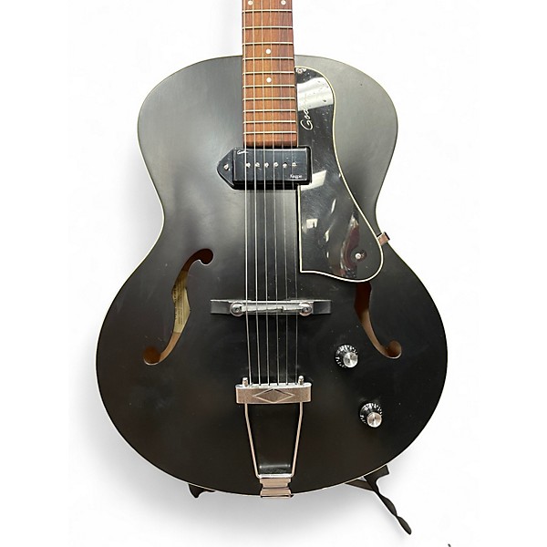 Used Godin 5th Avenue Kingpin P90 Black Hollow Body Electric Guitar