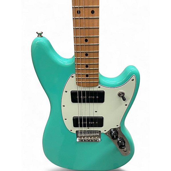 Used Fender Mustang 90 Seafoam Green Solid Body Electric Guitar