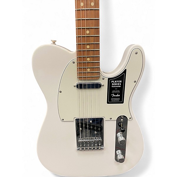 Used 2021 Fender Player Telecaster Polar White Solid Body Electric Guitar