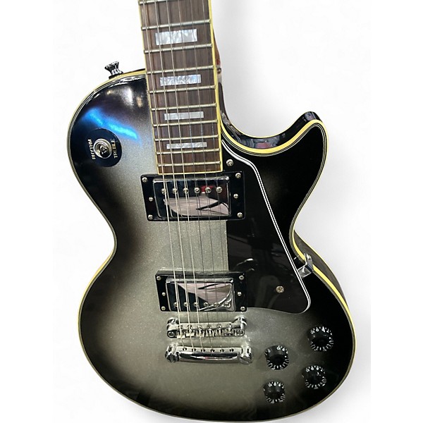 Used Epiphone Les Paul Custom Silverburst Solid Body Electric Guitar
