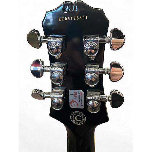 Used Epiphone Les Paul Custom Silverburst Solid Body Electric Guitar