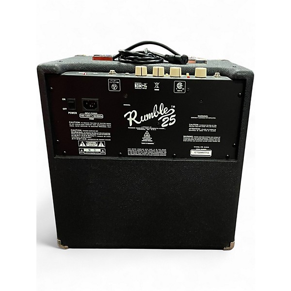 Used Fender Rumble 25 25W 1x8 Bass Combo Amp