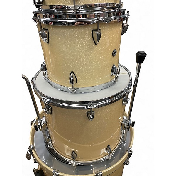 Used Orange County Drum & Percussion 4 Piece Newport Series CHAMPAGNE SPARKLE Drum Kit