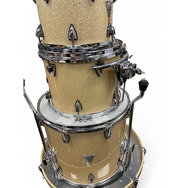 Used Orange County Drum & Percussion 4 Piece Newport Series CHAMPAGNE SPARKLE Drum Kit