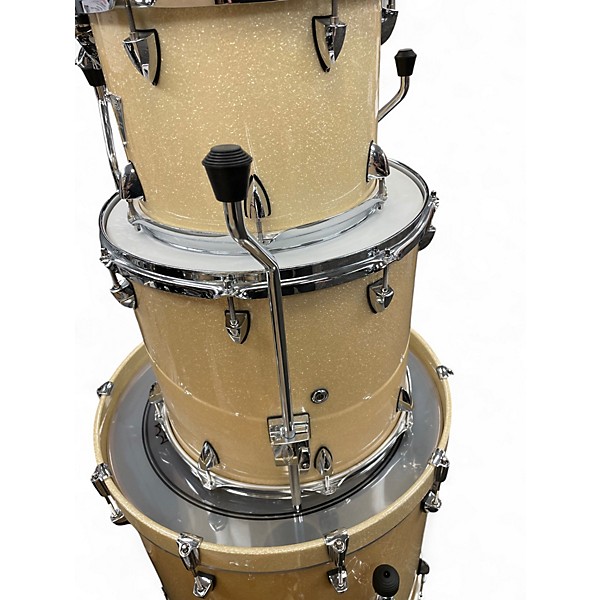 Used Orange County Drum & Percussion 4 Piece Newport Series CHAMPAGNE SPARKLE Drum Kit