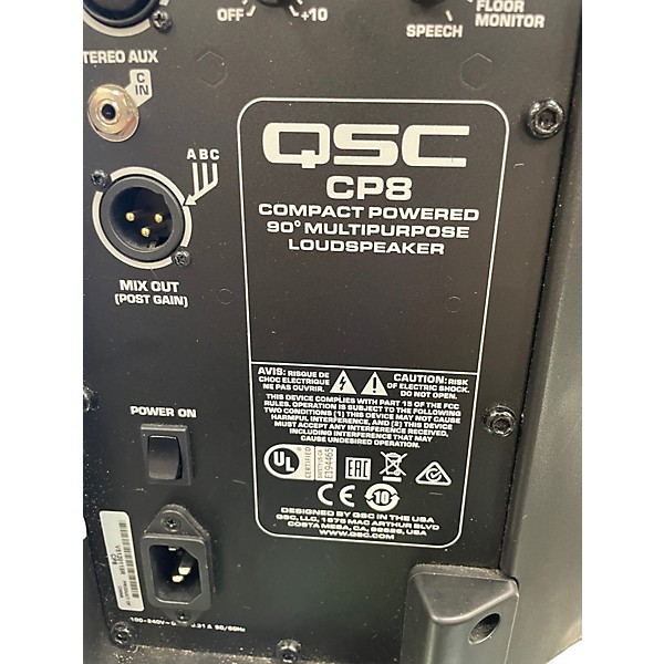 Used QSC CP8 Powered Speaker