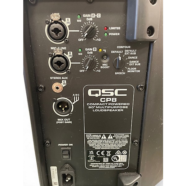 Used QSC CP8 Powered Speaker