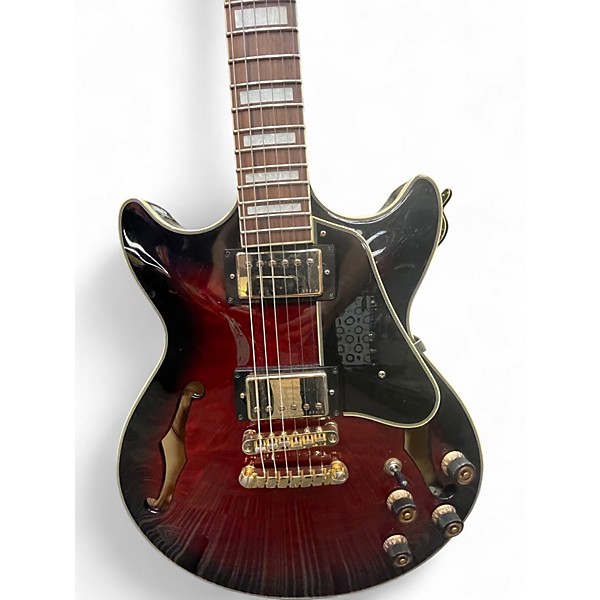 Used Ibanez AM93 Artcore Trans Red Hollow Body Electric Guitar
