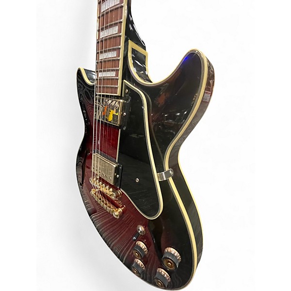 Used Ibanez AM93 Artcore Trans Red Hollow Body Electric Guitar