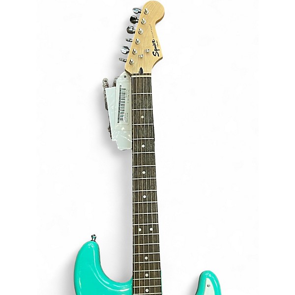 Used Squier Affinity Stratocaster Surf Green Solid Body Electric Guitar