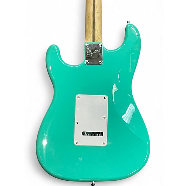Used Squier Affinity Stratocaster Surf Green Solid Body Electric Guitar