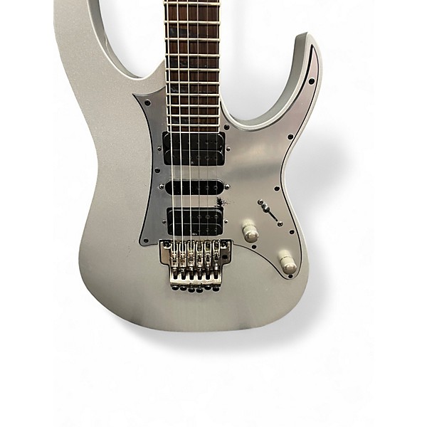 Used Ibanez RG5SP2 Silver Solid Body Electric Guitar