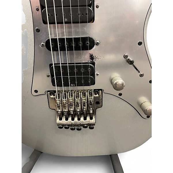 Used Ibanez RG5SP2 Silver Solid Body Electric Guitar