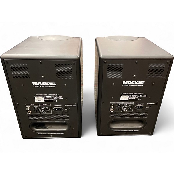 Used Mackie MR8 Pair Powered Monitor